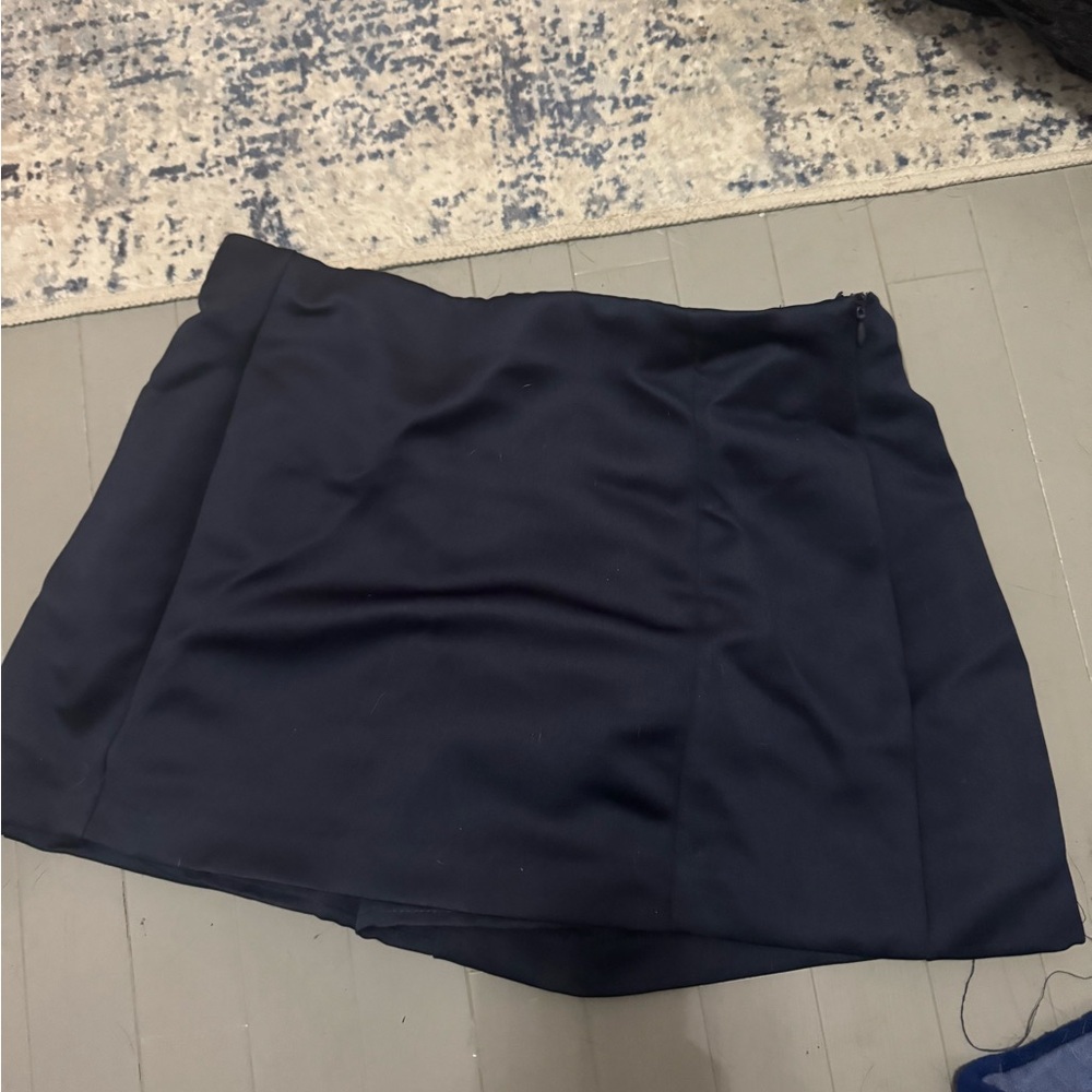 Navy Blue Mini Skirt